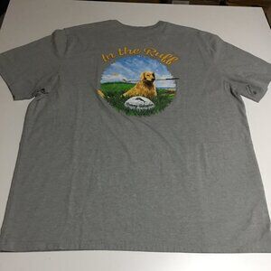Tommy Bahama Mens XL Gray T-Shirt Dog In the Ruff Golf